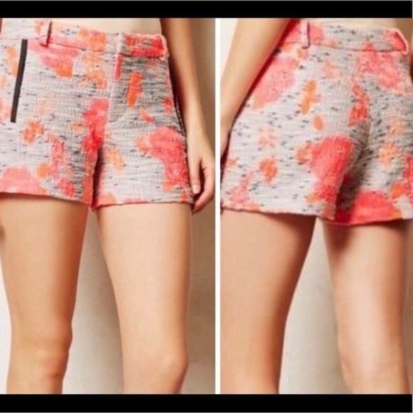 Anthropologie NOMAD Morgan Carper Tweed Gardenside Shorts Size 0 festival - Picture 2 of 10